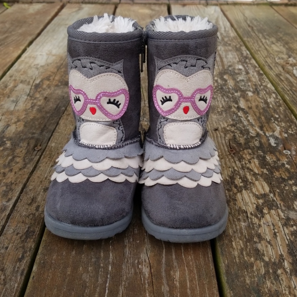 Toddler owl boots